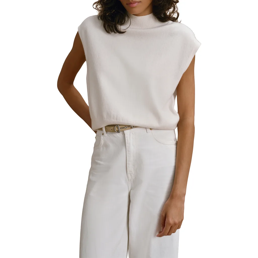 Relaxed Mock Neck Knit Top by MINT VELVET