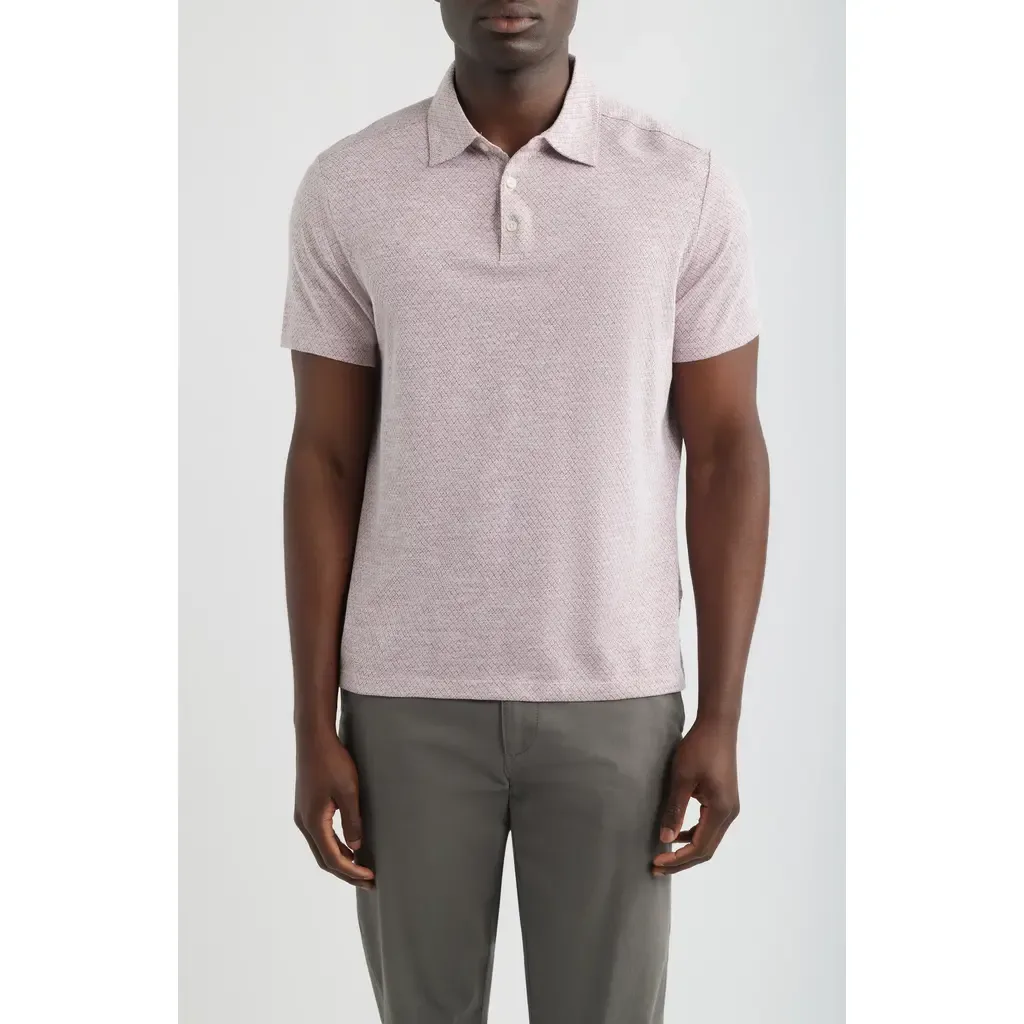 Tristan Geo Print Short Sleeve Polo