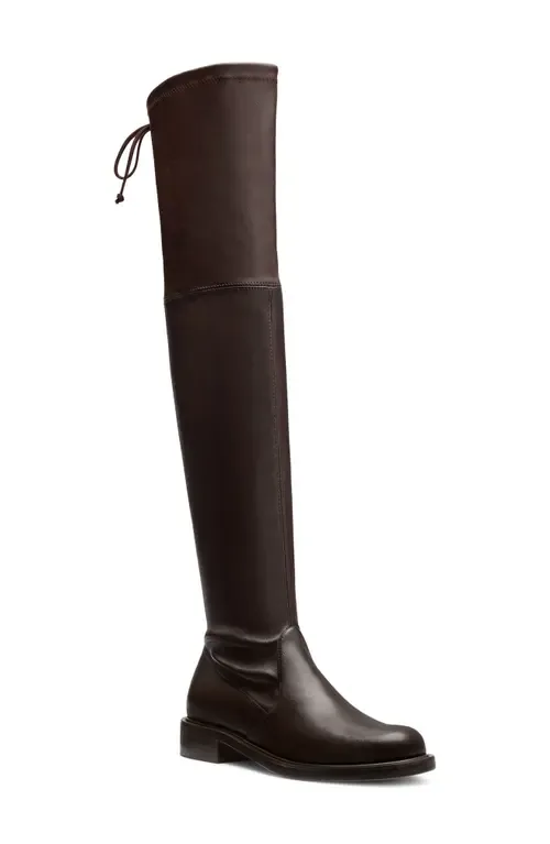 Giseleland Over the Knee Boot in Midnight Espresso Leather