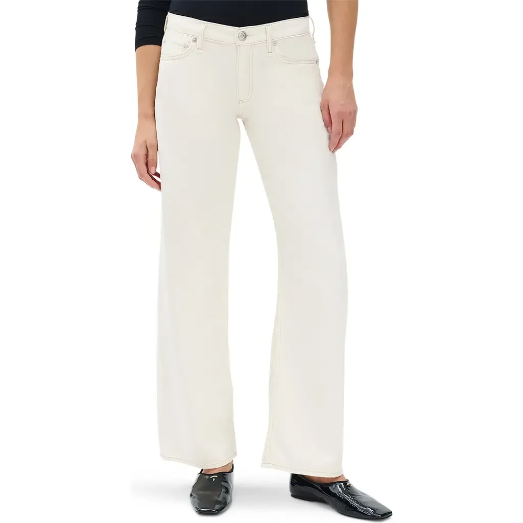 Cam Featherweight Low Rise Relaxed Straight Leg Jeans by rag & bone
