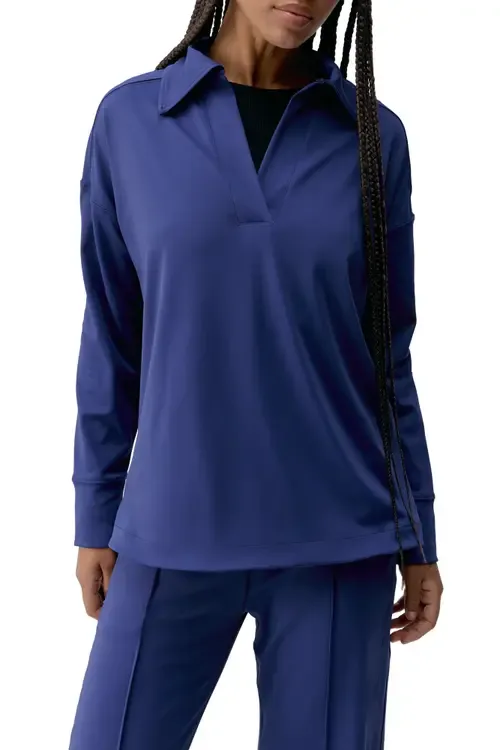Lua Polo Performance Sport Sweatshirt by Born Living Yoga
