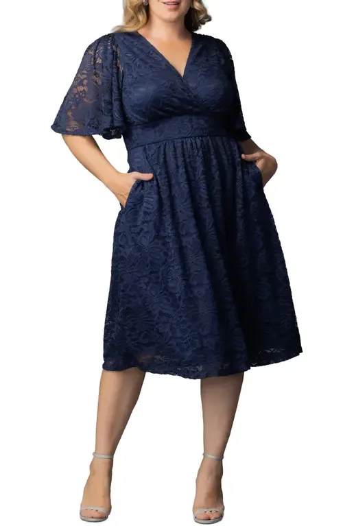 Fable Lace Cocktail Dress by Kiyonna