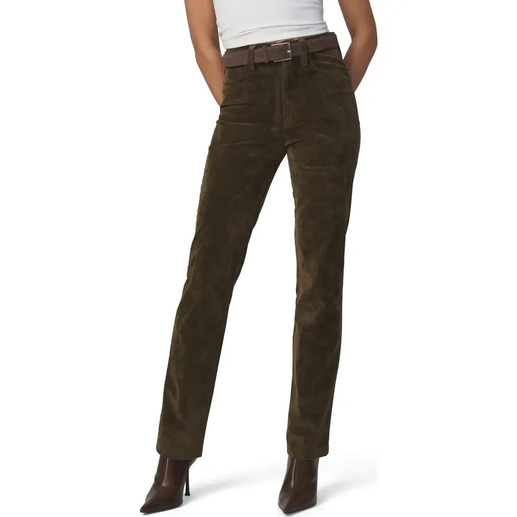 The Margot High Waist Slim Faux Suede Jeans by Joe's