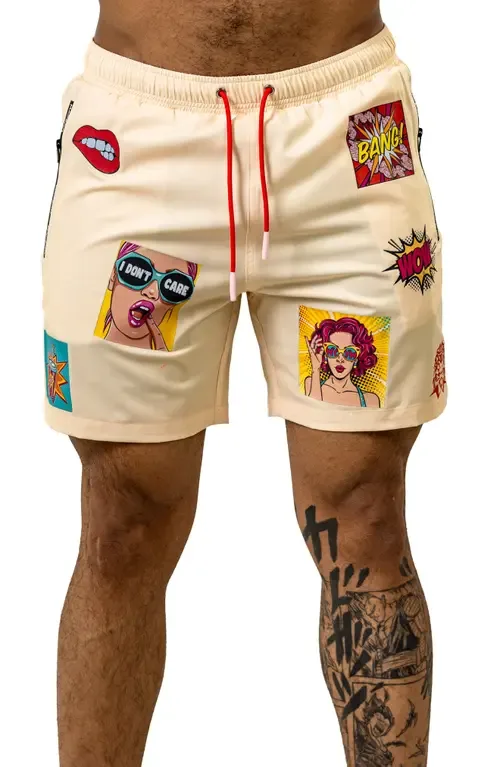 Marthyr Print Swim Trunks by Maceoo