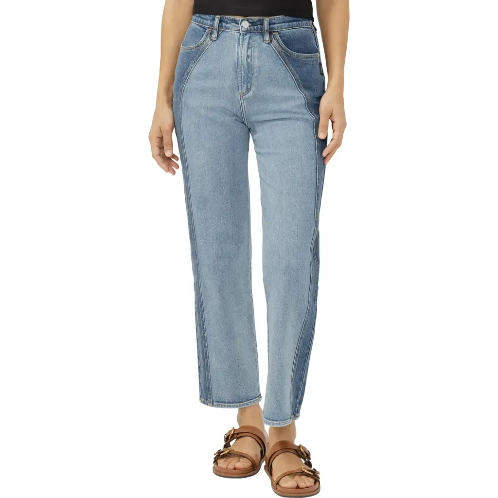 Highly Desirable Western High Waist Ankle Straight Leg Jeans by Silver Jeans Co.
