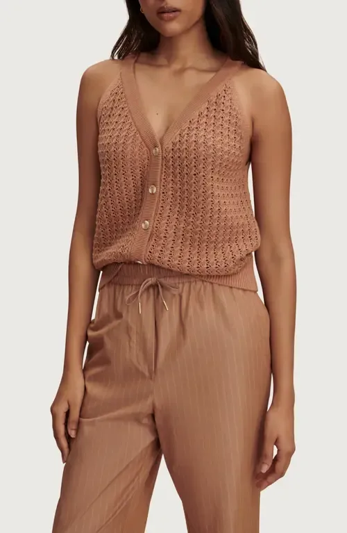 Alessia Open Stitch Cotton Sweater Tank by Varley