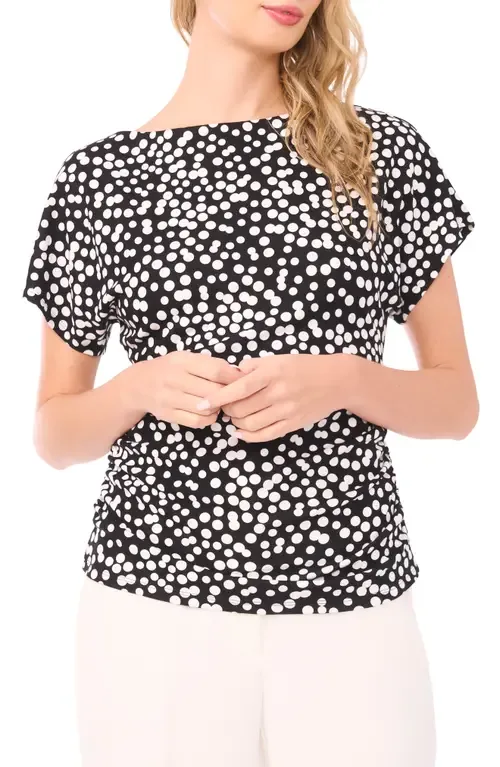Shirred Dolman Short Sleeve Ponte Top by halogen(r)