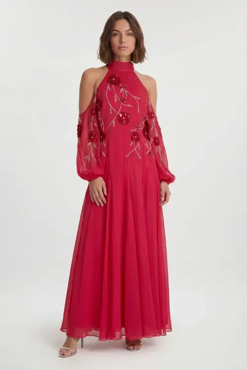 3D Floral Maxi Dress by Karen Millen