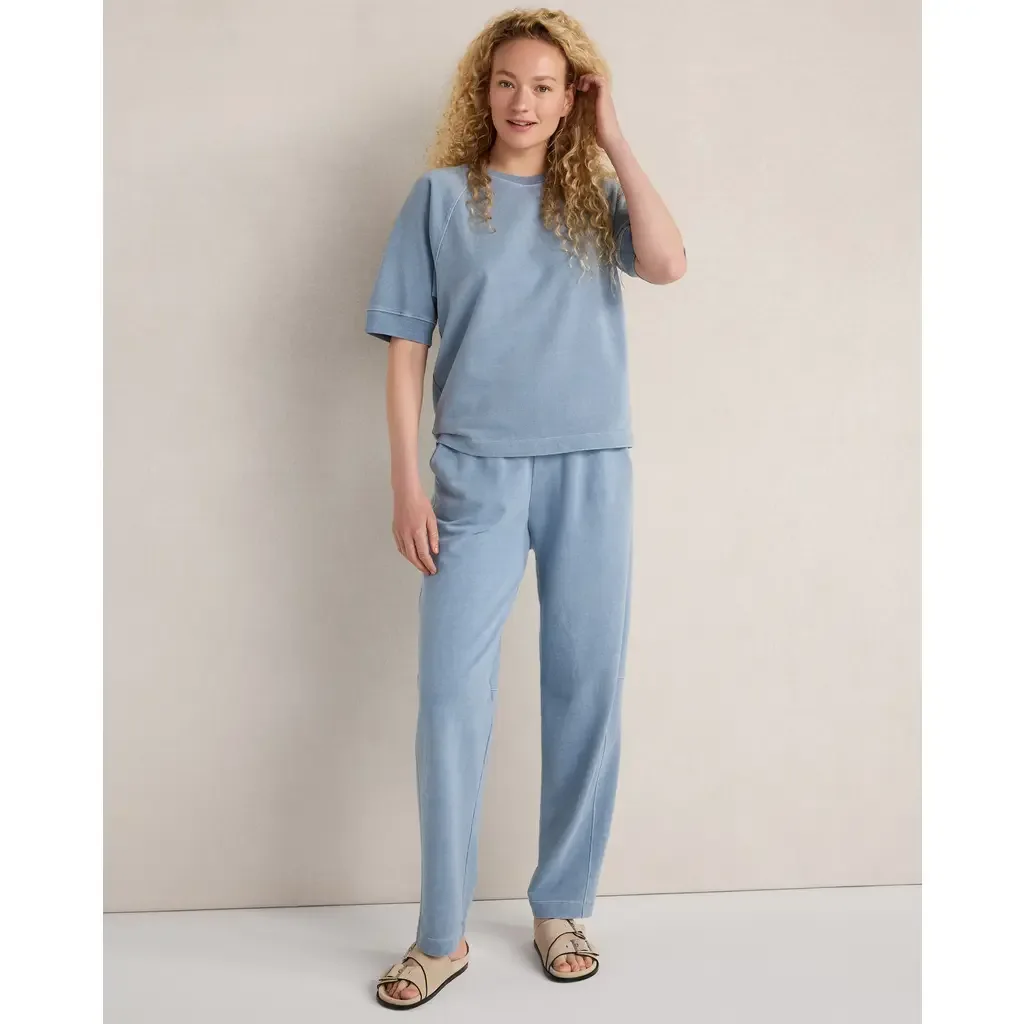 Organic Cotton Terry Barrel Leg Pants by Haven Well Within