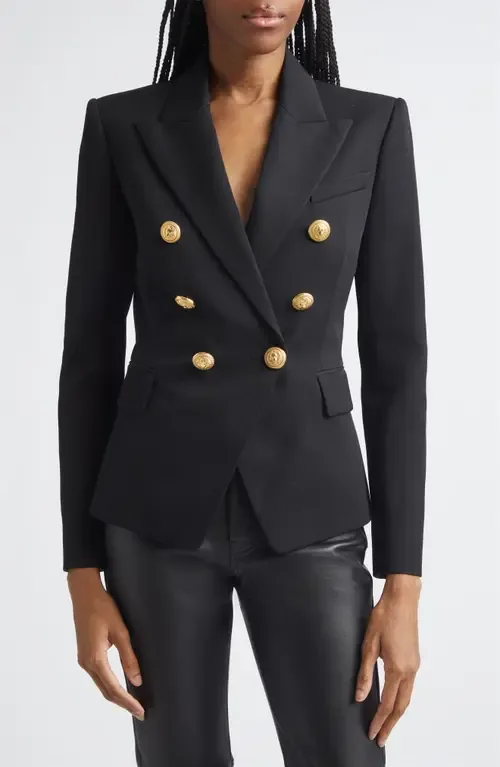 Double Breasted Wool Blazer by Balmain