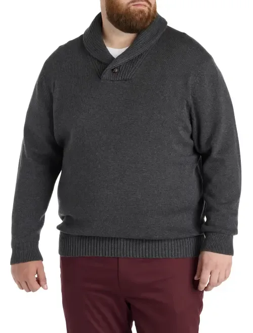 Shawl Collar Pullover by Oak Hill by DXL