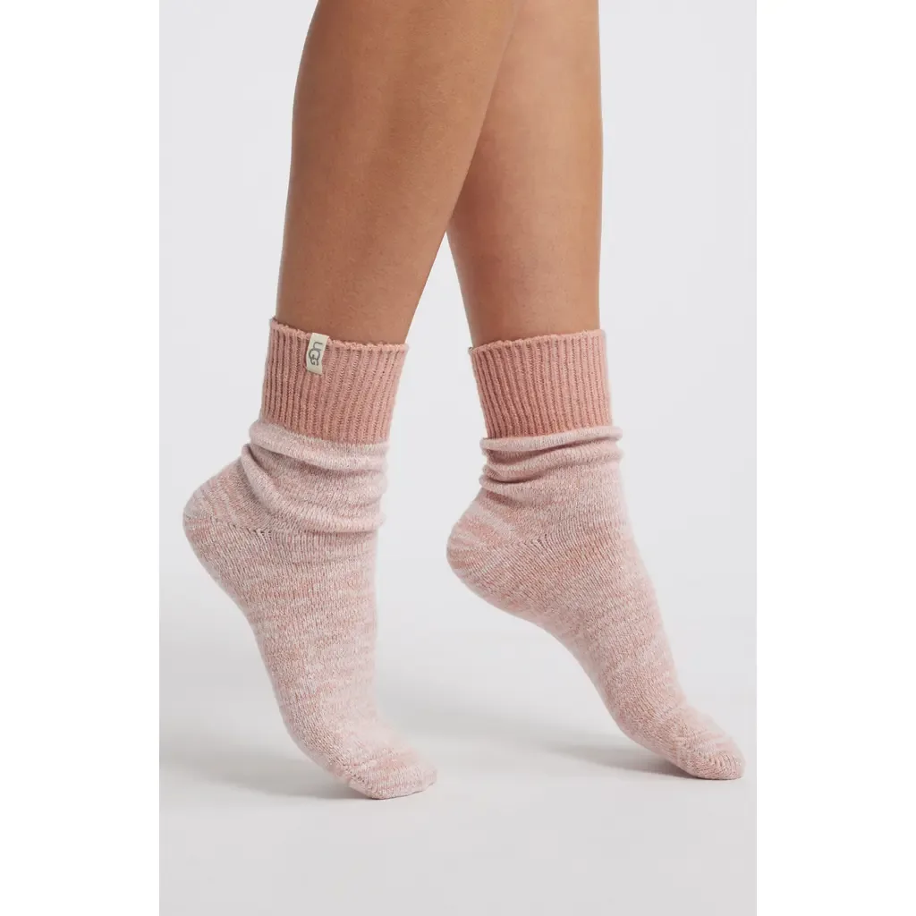 Rib Slouchy Quarter Socks by UGG(r)