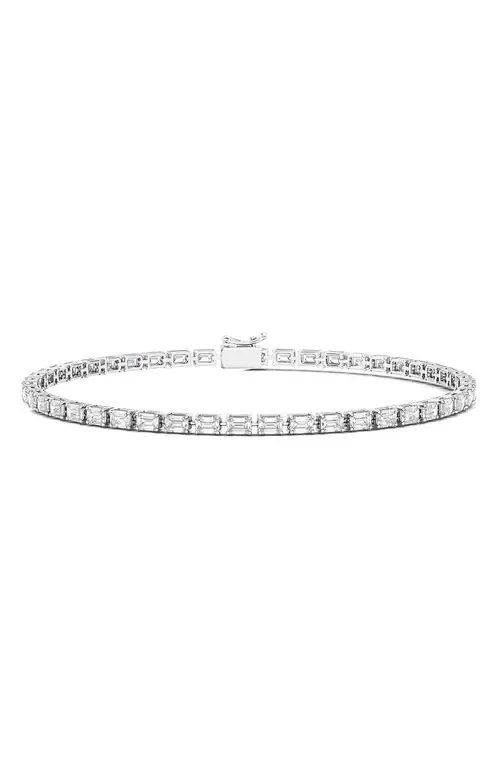 Emerald Cut Lab Created Diamond Tennis Bracelet by HauteCarat