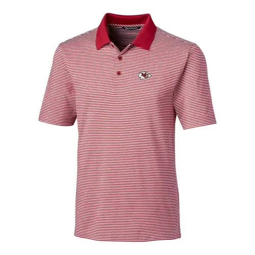 Cutter & Buck Kansas City Chiefs Forge Tonal Stripe Polo by Cutter & Buck