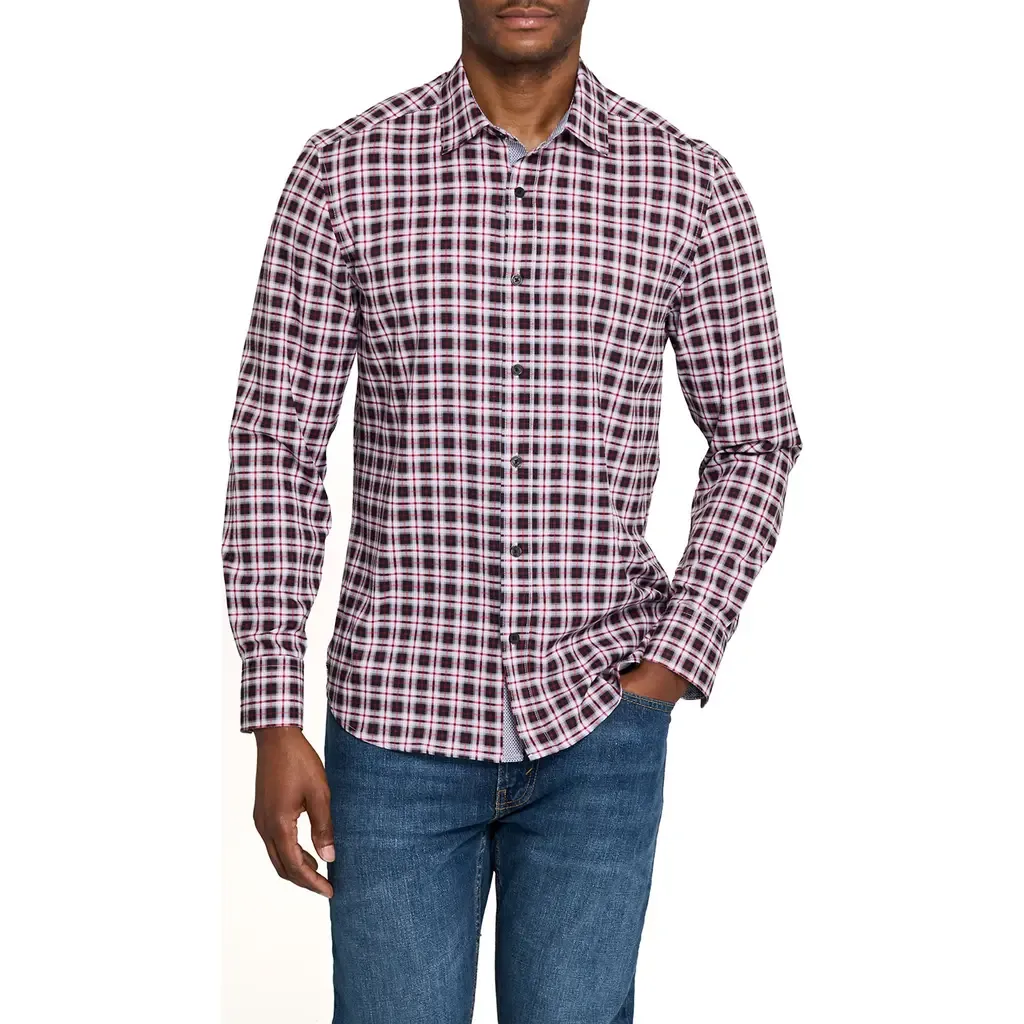 Check Woven Long Sleeve Basic by CONSTRUCT