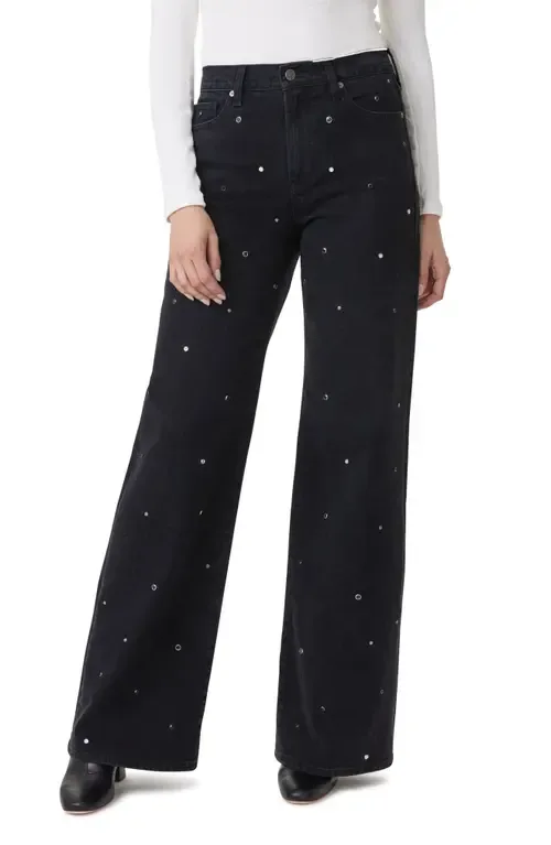 Denver Grommet High Waist Wide Leg Jeans by Habitual