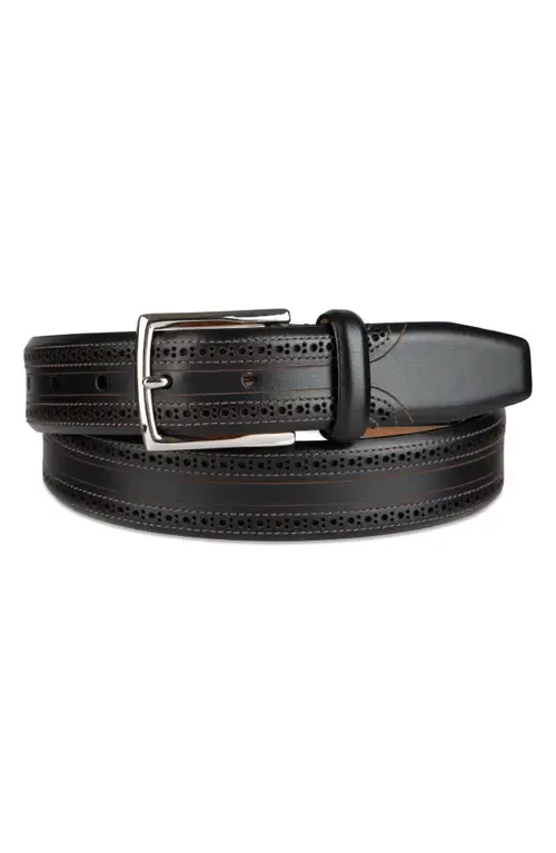Brogue Leather Belt by Cole Haan