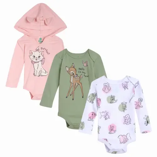 3-Pack Long Sleeve Bodysuits by Disney