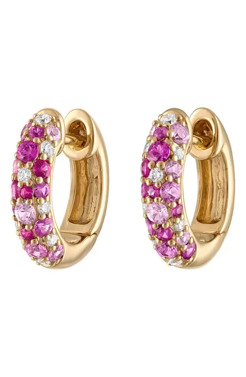 Glitter Diamond Huggie Hoop Earrings