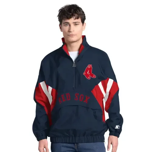 Boston Red Sox Cooperstown Chief Half-Zip Pullover by STARTER