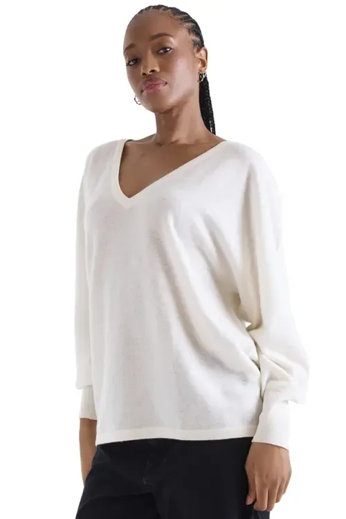 Paros V-Neck 100% Cashmere Sweater