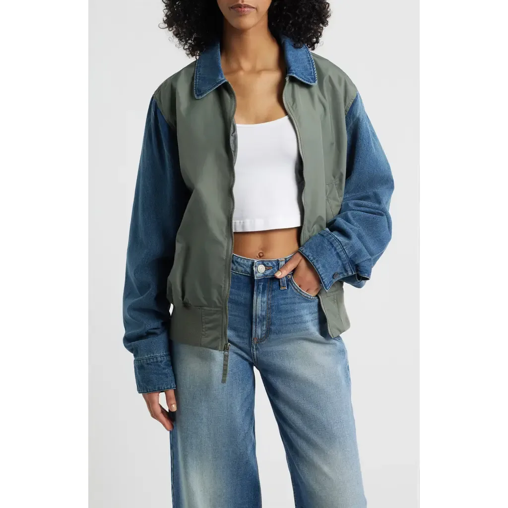 Mixed Media Flight Jacket by Alpha Industries