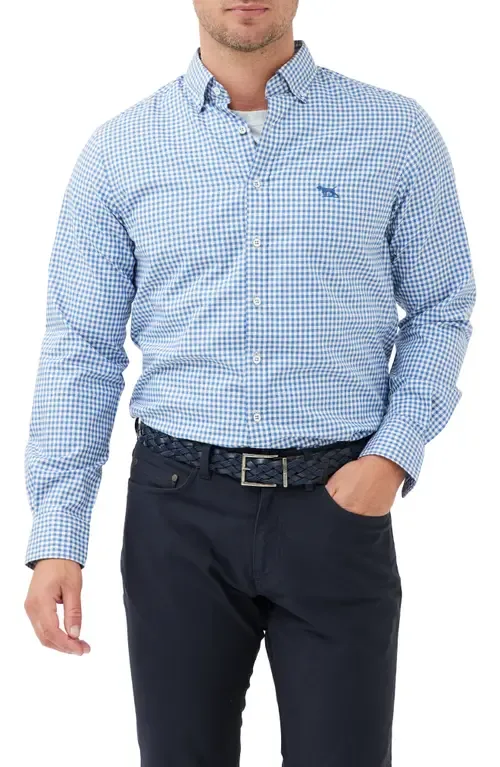 Sports Fit Gingham Button-Down Oxford Shirt by Rodd & Gunn