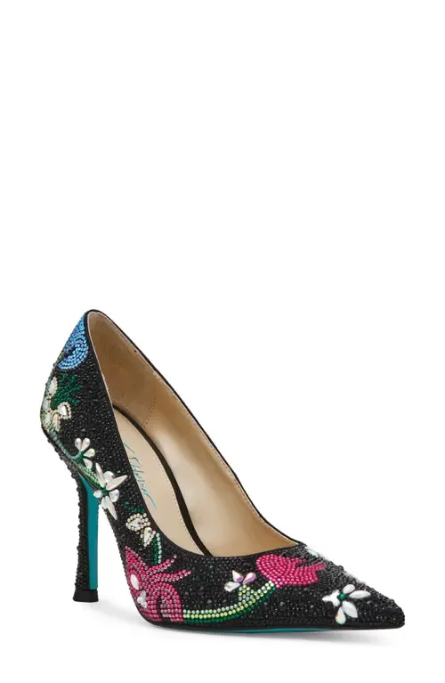 Brice Crystal Floral Pump by Betsey Johnson