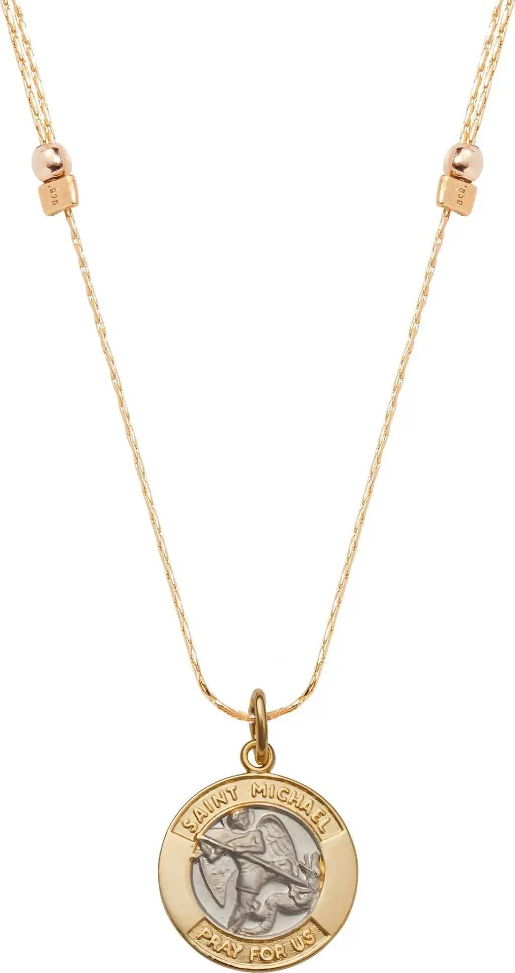 Saint Michael Expandable Necklace by &Livy