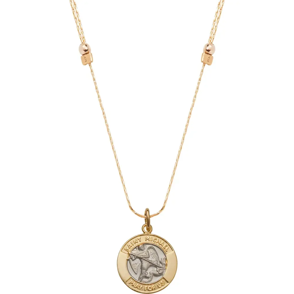 Saint Michael Expandable Necklace by &Livy