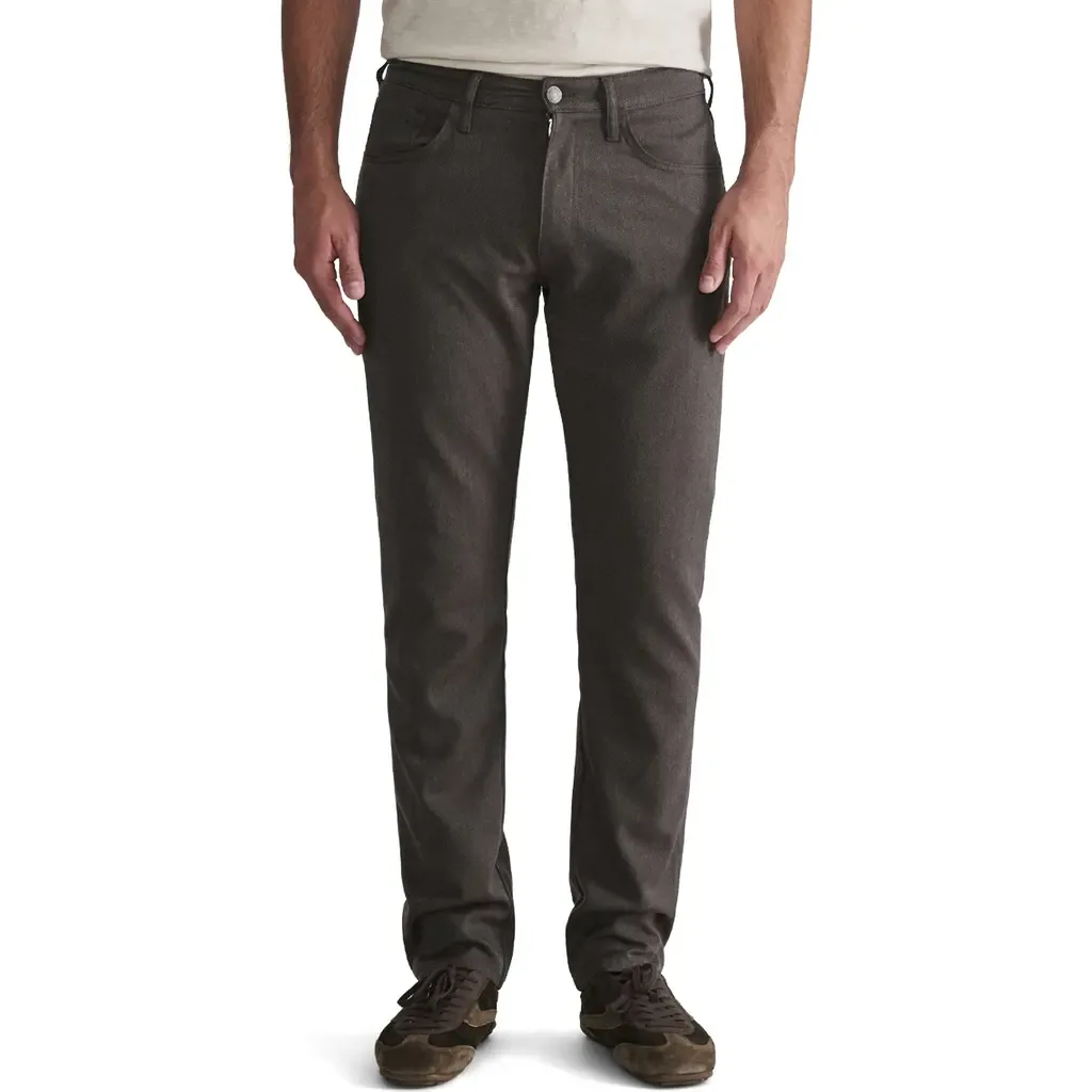 Marcus Straight Leg Pants in Brown Wool Touch by Mavi Jeans