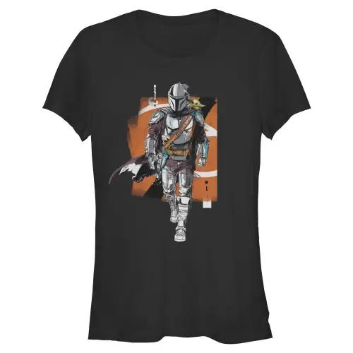 Artistic Mando and the Child Pose Short Sleeve Graphic T-Shirt