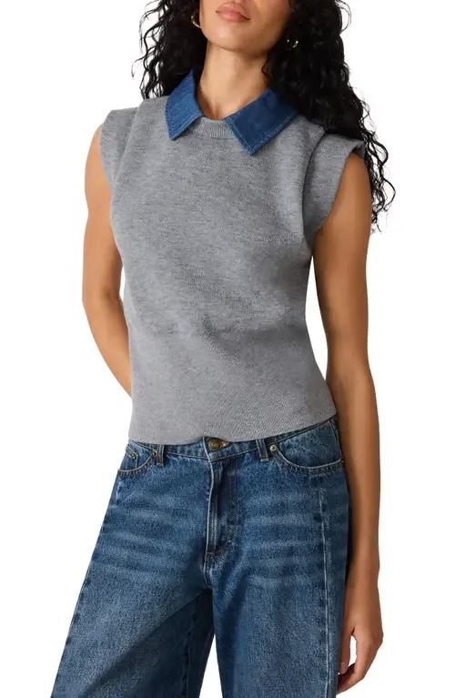 Kelson Cap Sleeve Sweater by Steve Madden