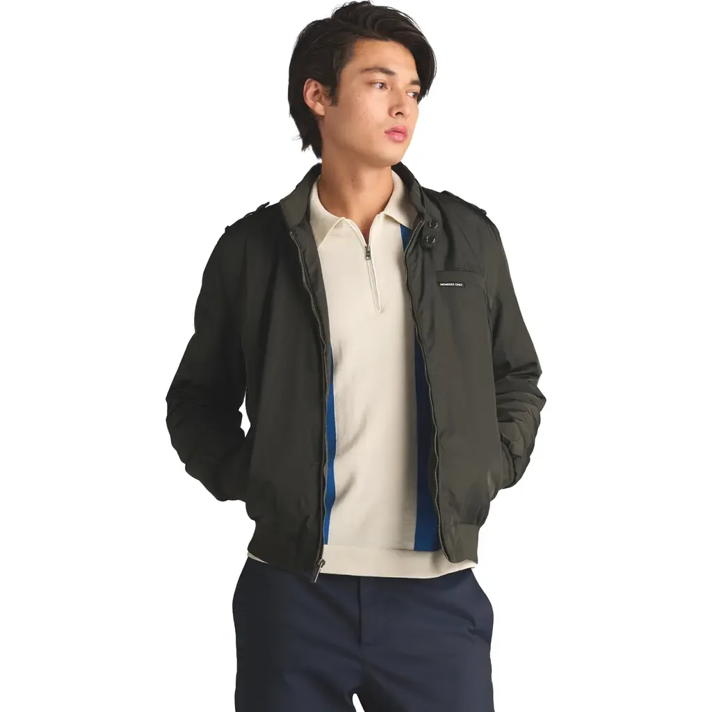 Heavy Iconic Racer Quilted Lining Jacket by Members Only