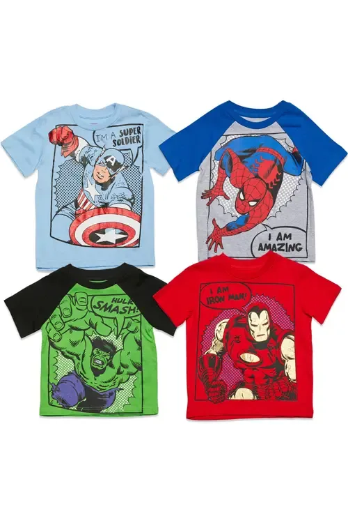 Short Sleeve T-Shirt Multipack by Marvel