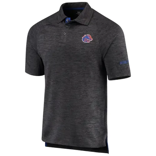 Colosseum Heathered Black Boise State Broncos Down Swing Polo by COLOSSEUM