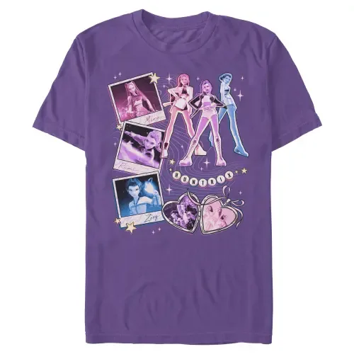 Huntrix Cute Instant Film Portrait Short Sleeve Graphic T-Shirt by KPop Demon Hunters