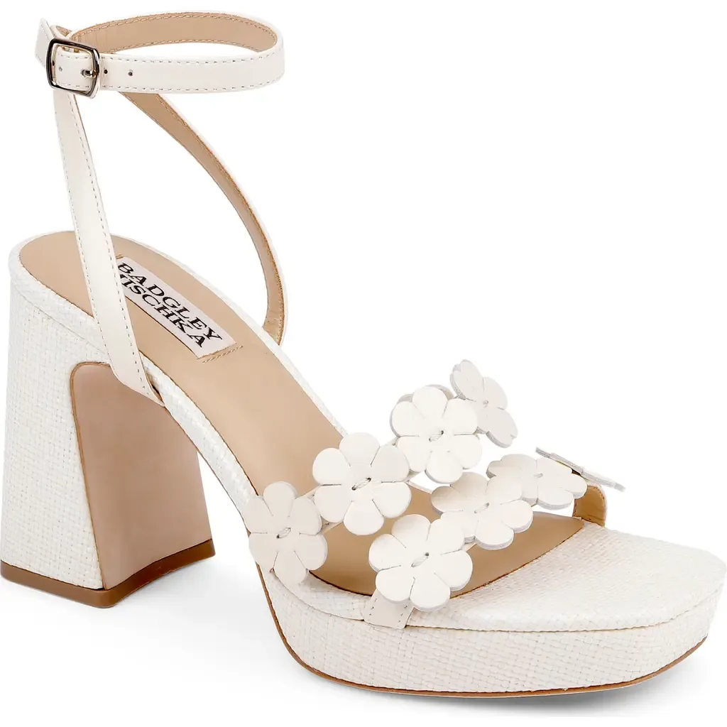 Waverly Ankle Strap Platform Sandal by Badgley Mischka Collection
