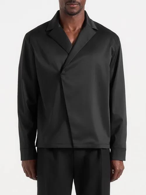 Alban Tailored Double Breasted Shirt by Manière De Voir