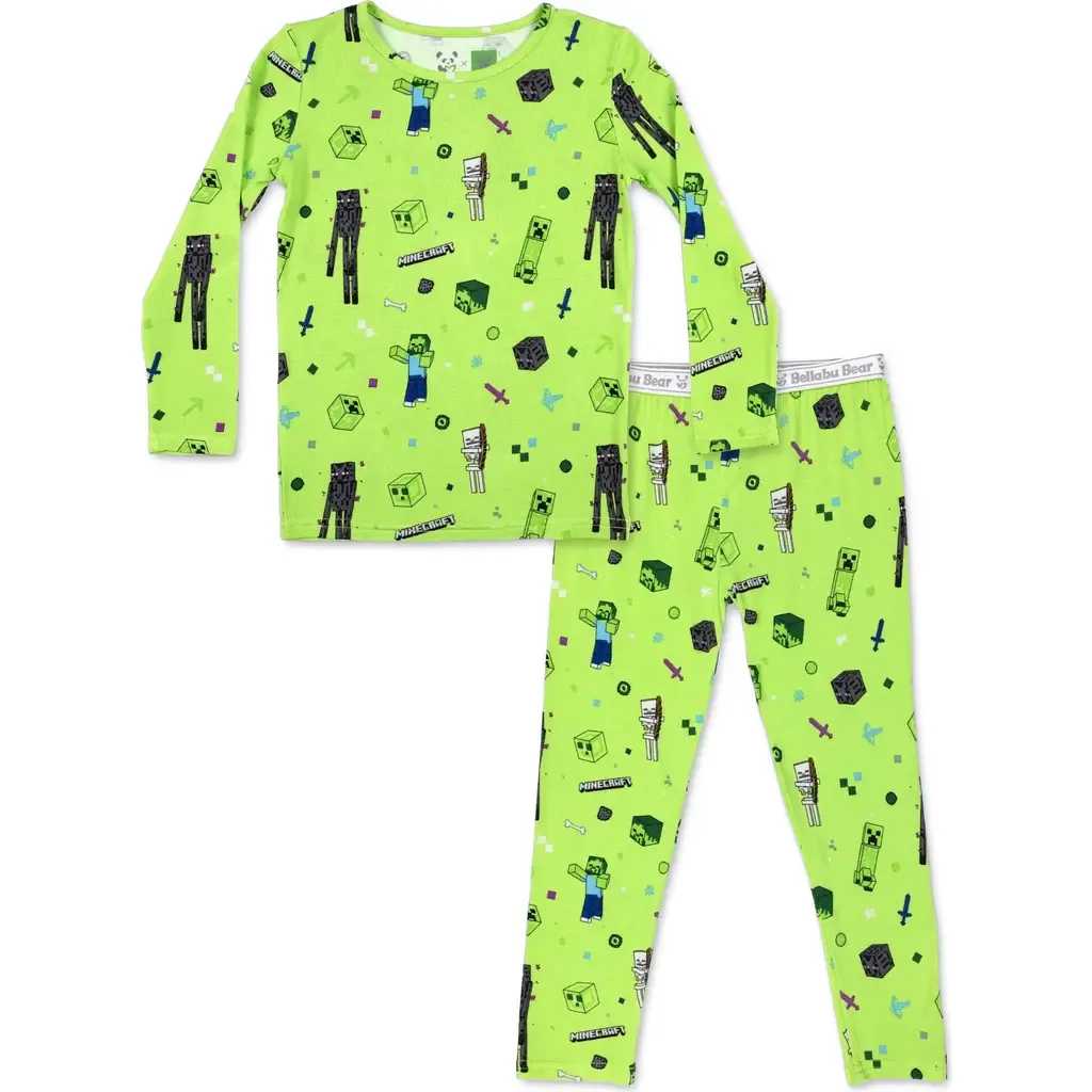 Minecraft Mob Squad Set of 2 Piece Pajamas by Bellabu Bear