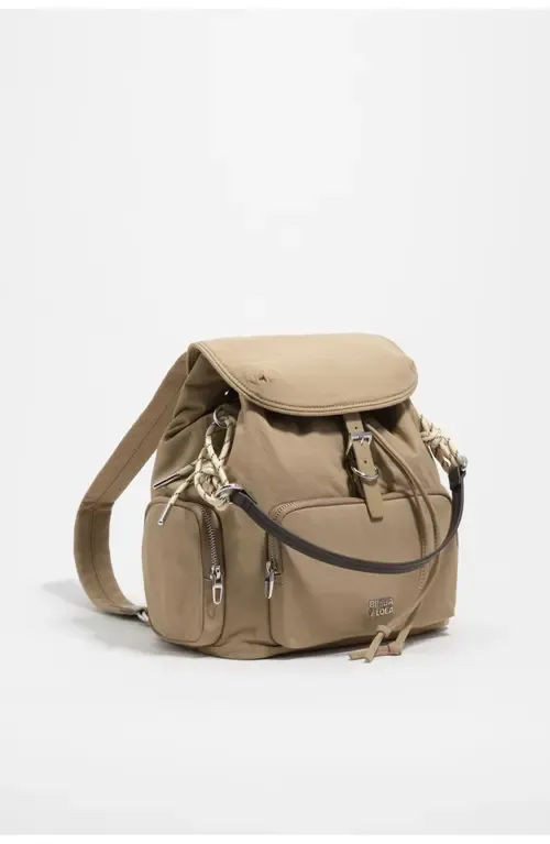 Nylon Multi-Pocket Backpack by BIMBA Y LOLA