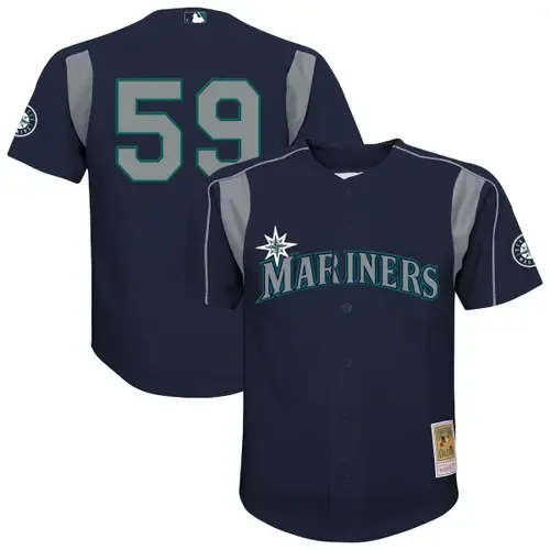 Mitchell & Ness Felix Hernandez Seattle Mariners Mesh Batting Practice Jersey by Mitchell & Ness