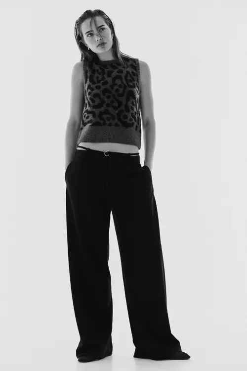 Belted Tailored Trousers by H&M