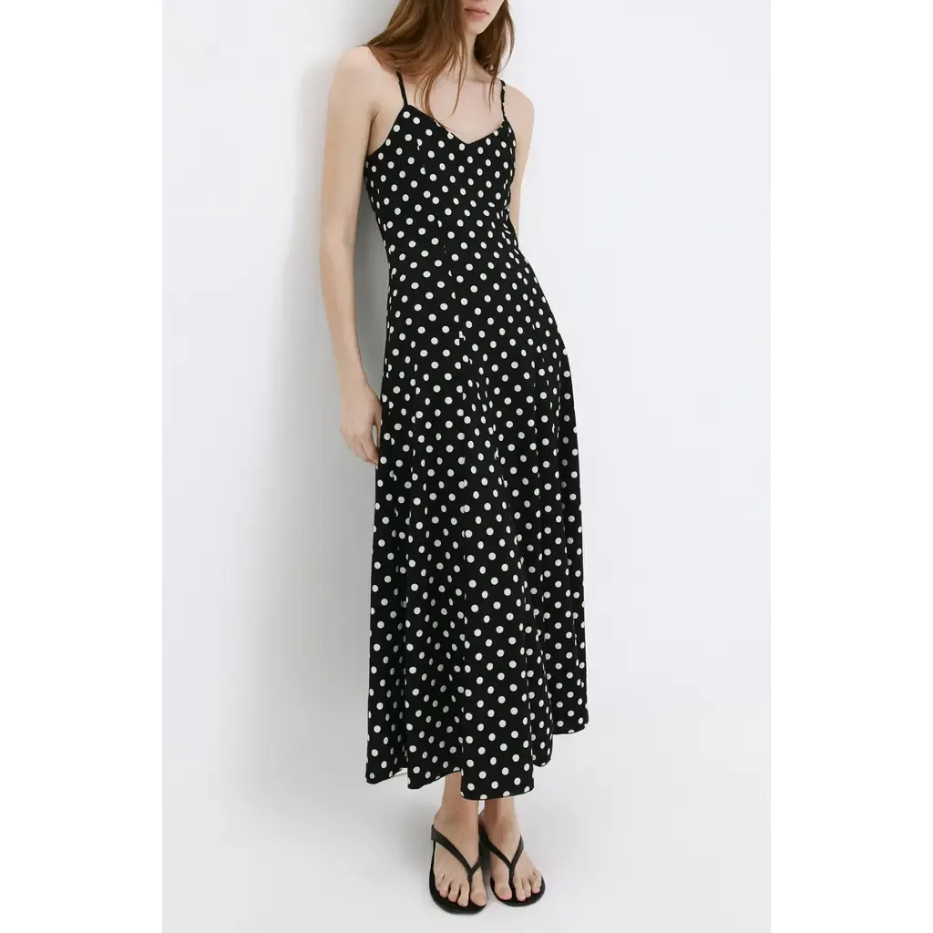 Dot Sleeveless Maxi Dress by MANGO