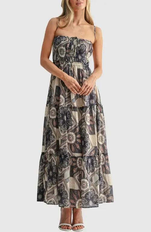 Backless Tiered Maxi Dress by All in Favor