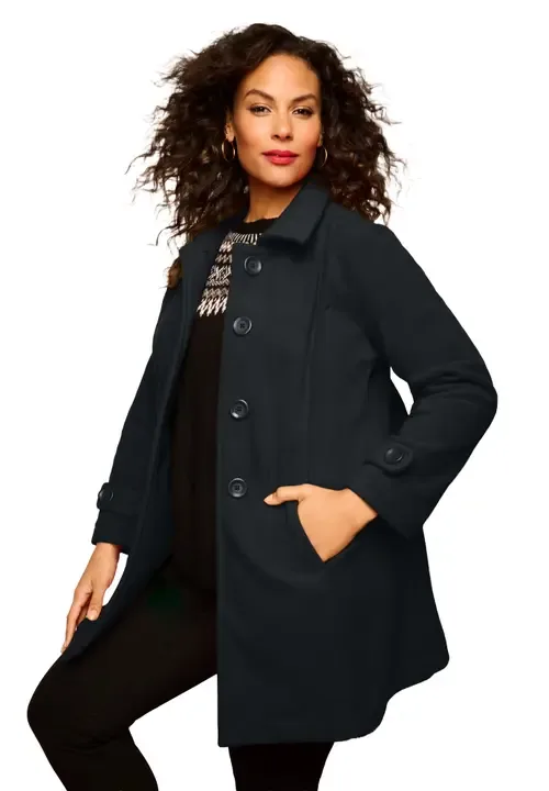 Button Up Fleece Jacket by Roaman's