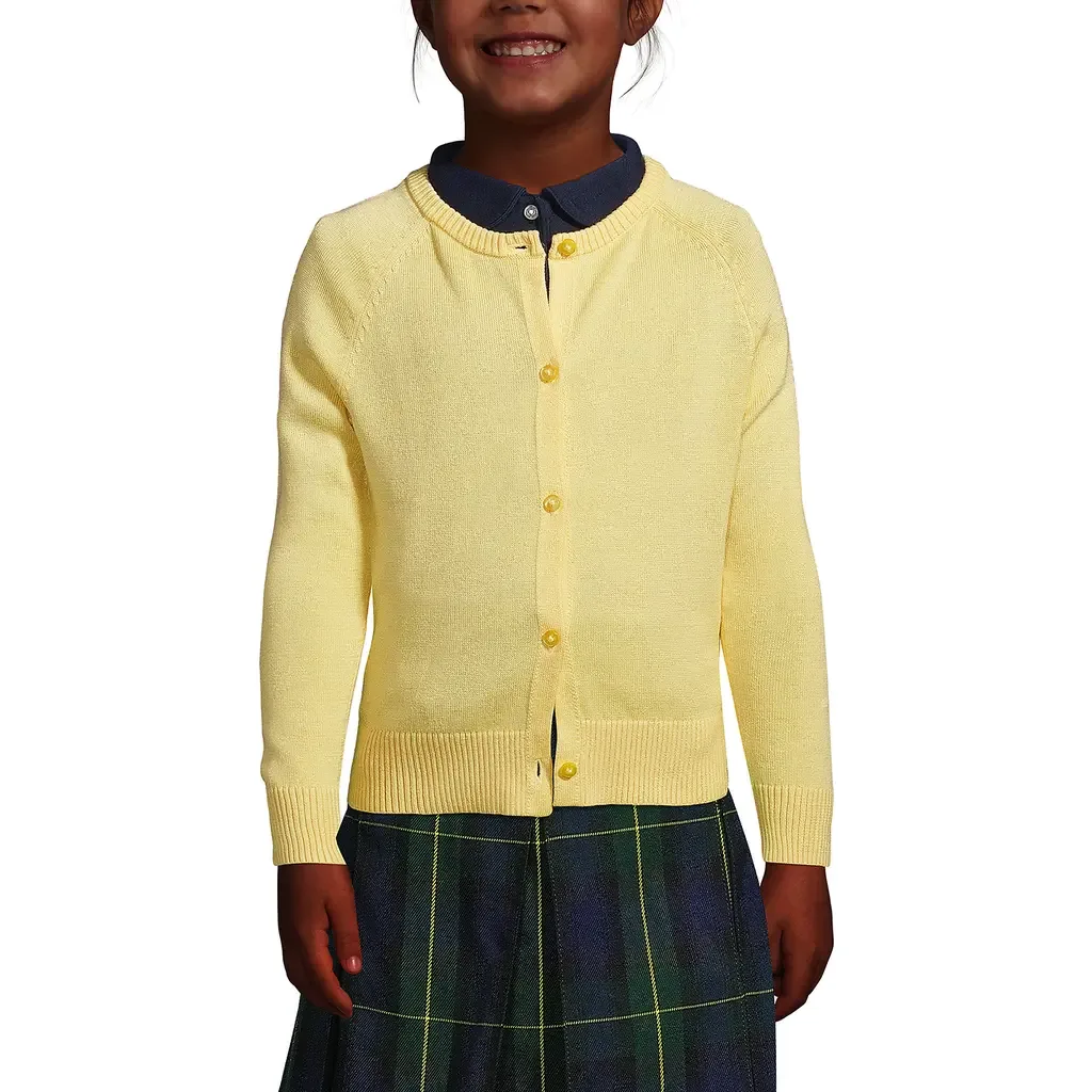 School Uniform Cotton Modal Cardigan Sweater by Lands' End
