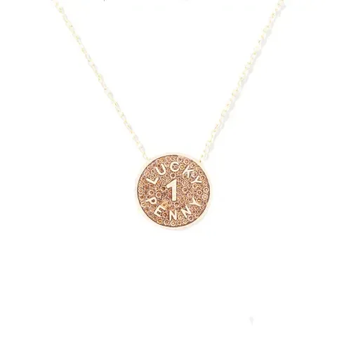 Juju Lucky Penny Charm Necklace by Campbell + Charlotte