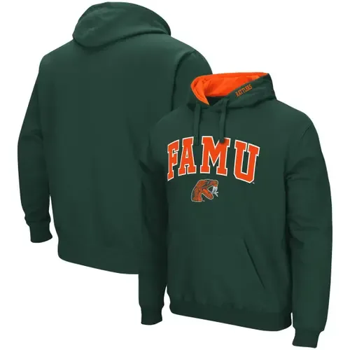 Colosseum Green Florida A&M Rattlers Isle Pullover Hoodie by COLOSSEUM