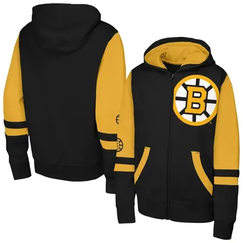 Boston Bruins Face Off Full-Zip Hoodie by Outerstuff